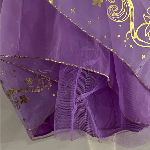 NWT Disney Rapunzel Lavender and Gold Princess Gown Costume Girls Size 7/8 - Picture 8 of 9